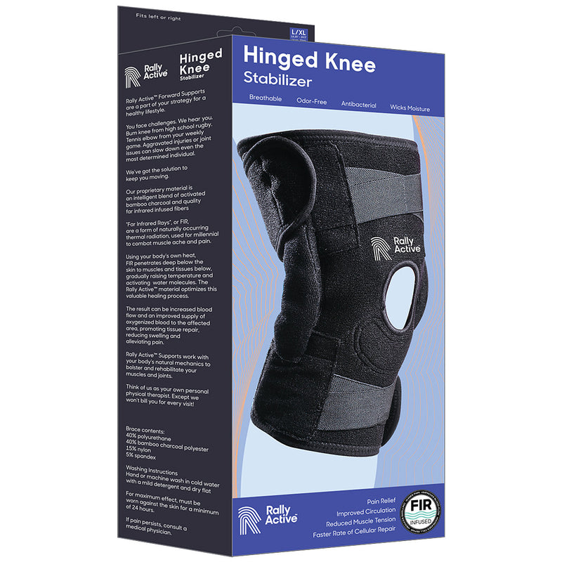 Double Hinged Knee Brace Open Patella Support Stabilizer Medical Wraps  Sports US